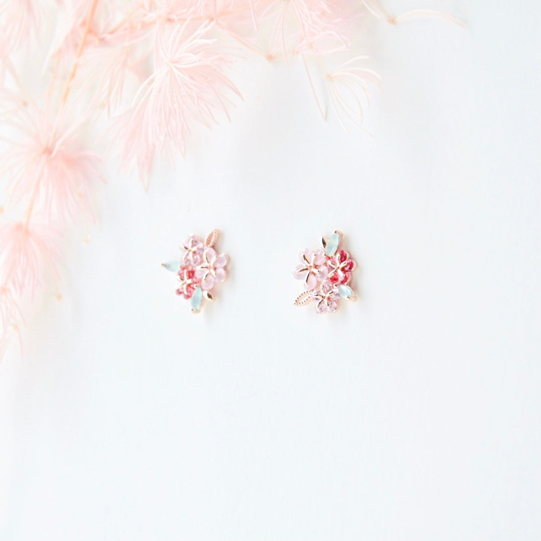 sakura earrings earrings Rose Gold Made in Korea Earrings Korean Anting Cubic Zirconia Jewellery Malaysia Instagram 925 Sterling Silver hypoallergenic Instagram gift shops Jewellery Online Malaysia Shopping No Piercing Perfect Gift special gift Loved One Online jewellery Malaysia Gift for her Rose Gold Korea Made Earrings Korean Jewellery Jewelry Local Brand in Malaysia Cubic Zirconia Dainty Delicate Minimalist Jewellery Jewelry Bride Clip On Earrings Silver Gift Set present gift for her gift ideas