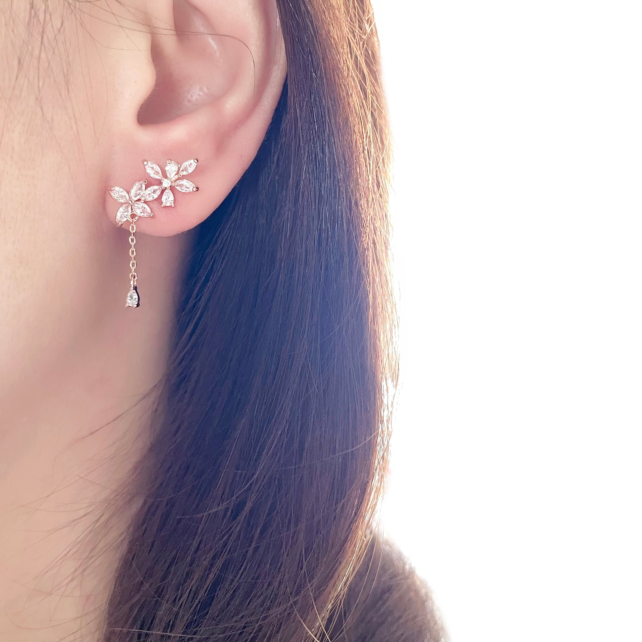 Rose Gold Made in Korea Earrings Korean Anting Cubic Zirconia Jewellery Malaysia Instagram 925 Sterling Silver hypoallergenic Instagram gift shops Jewellery Online Malaysia Shopping No Piercing Perfect Gift special gift Loved One Online jewellery Malaysia Gift for her Rose Gold Korea Made Earrings Korean Jewellery Jewelry Cubic Zirconia Dainty Delicate Minimalist Jewellery Jewelry Bride Clip On Earrings Silver Gift Set present gift for her gift ideas daily wear earrings spring earrings birthday gift