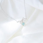 Silver Made in Korea Necklace Korean Rantai Leher Cubic Zirconia Bride Bridal Dinner Rhodium Plated Accessory Fashion Fancy Stylish Jewellery Online Malaysia Shopping Trendy Accessories Daily Wear Jewelry Dainty Minimalist Delicate Special Perfect Gift From Heart For Your Loved One